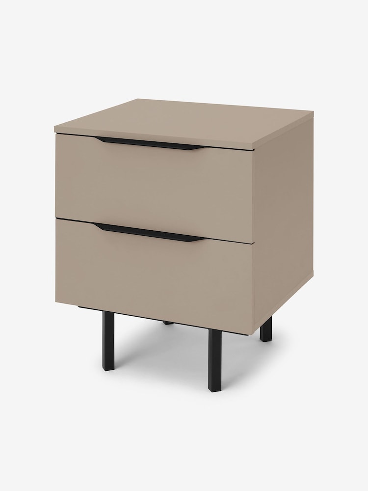 MADE.COM Cappuccino Damien Bedside Table - Image 1 of 3