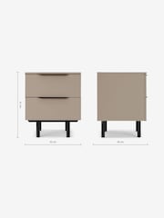 MADE.COM Cappuccino Damien Bedside Table - Image 3 of 3