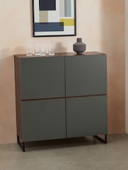MADE.COM Walnut Effect and Grey Hopkins Highboard - Image 2 of 7