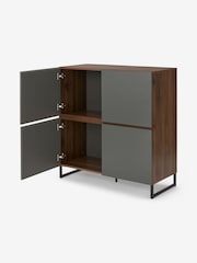 MADE.COM Walnut Effect and Grey Hopkins Highboard - Image 4 of 7