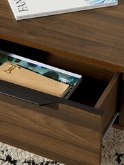 MADE.COM Walnut Effect Damien Drawers Coffee Table - Image 3 of 7