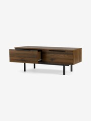 MADE.COM Walnut Effect Damien Drawers Coffee Table - Image 4 of 7