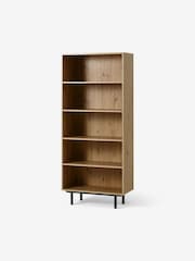 MADE.COM Distressed Oak Effect Damien Display Shelving Unit - Image 1 of 3