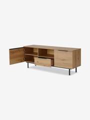 MADE.COM Distressed Oak Effect Damien Wide TV Unit - Image 2 of 3