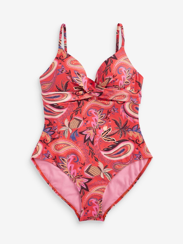 Boden Orange Twist Support Swimsuit - Image 2 of 4