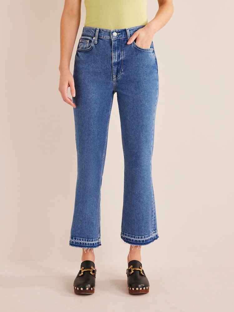 Boden Blue Baby Mid Rise Kick Jeans - Image 1 of 6