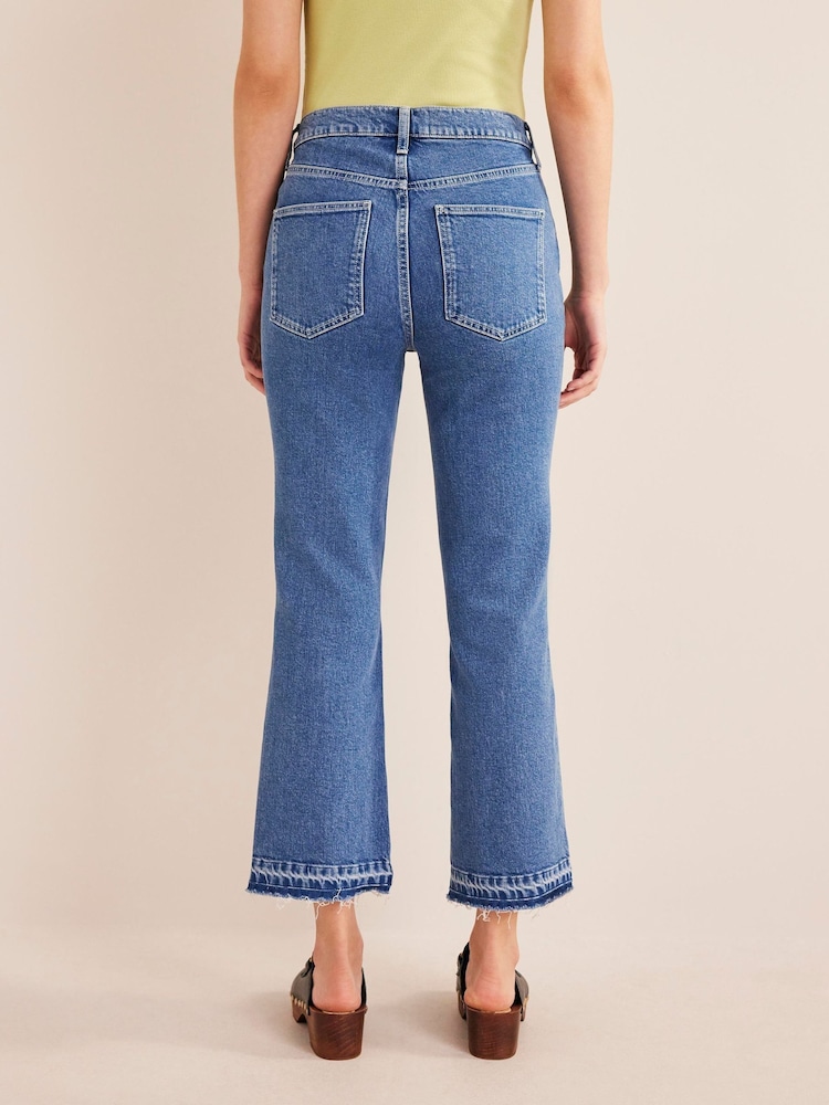 Boden Blue Baby Mid Rise Kick Jeans - Image 2 of 6