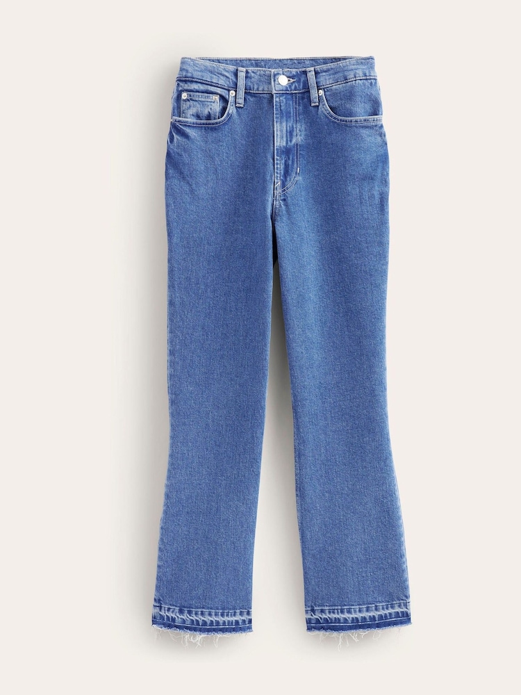 Boden Blue Baby Mid Rise Kick Jeans - Image 6 of 6