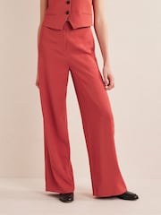 Boden Orange Fluid Wide Leg Trousers - Image 1 of 7