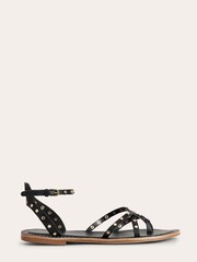 Boden Black Studded Classic Flat Sandals - Image 1 of 2