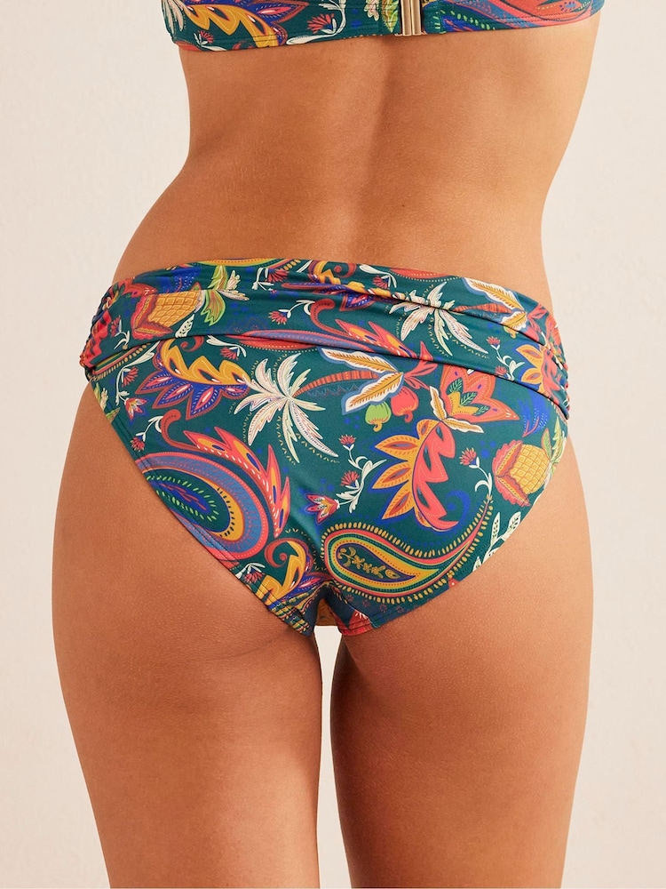Boden Green Classic Fold Bikini Bottoms - Image 2 of 6