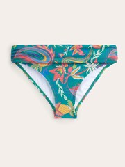 Boden Green Classic Fold Bikini Bottoms - Image 5 of 6