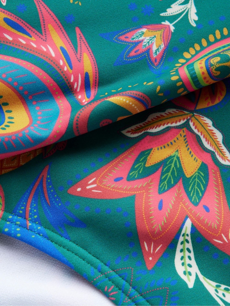 Boden Green Classic Fold Bikini Bottoms - Image 6 of 6