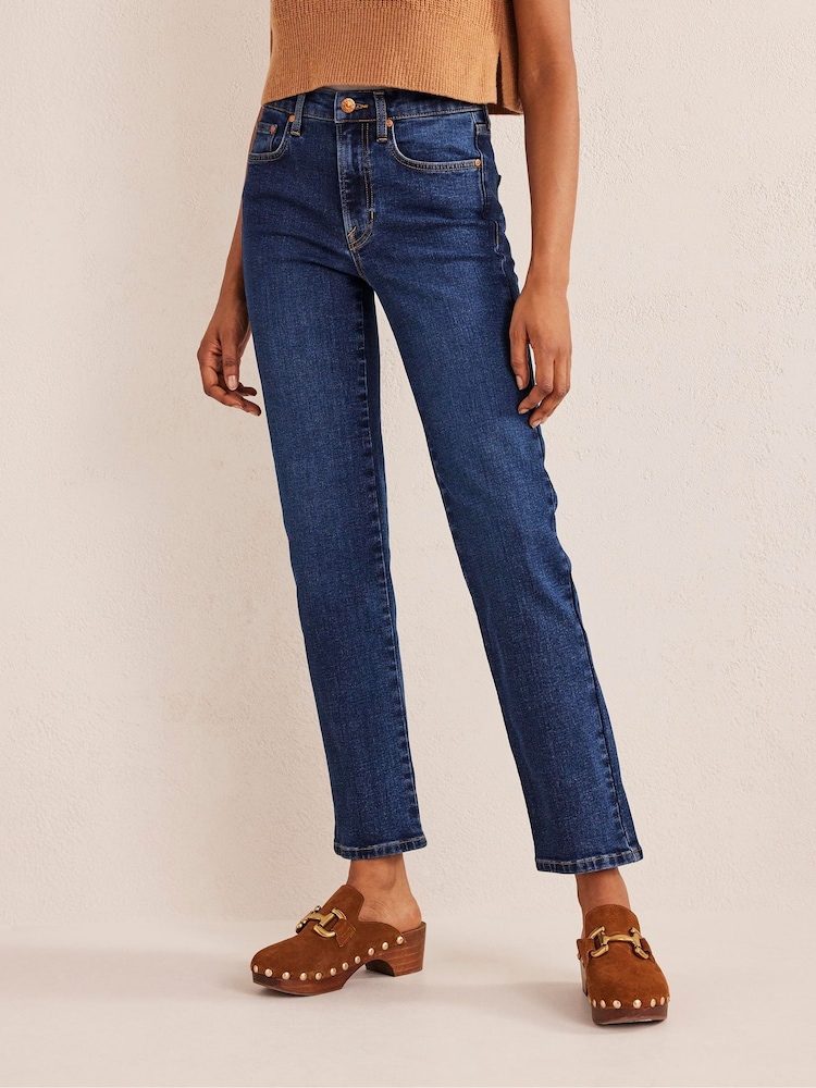 Boden Blue Mid Rise Slim Jeans - Image 1 of 6 Boden Blue Mid Rise Slim Jeans - Image 1 of 6