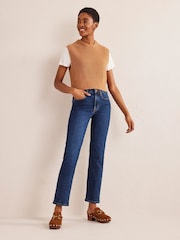 Boden Blue Mid Rise Slim Jeans - Image 3 of 6