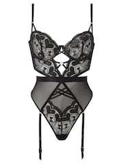 Ann Summers Black Rogue Heart PU Non Pad Body - Image 4 of 4