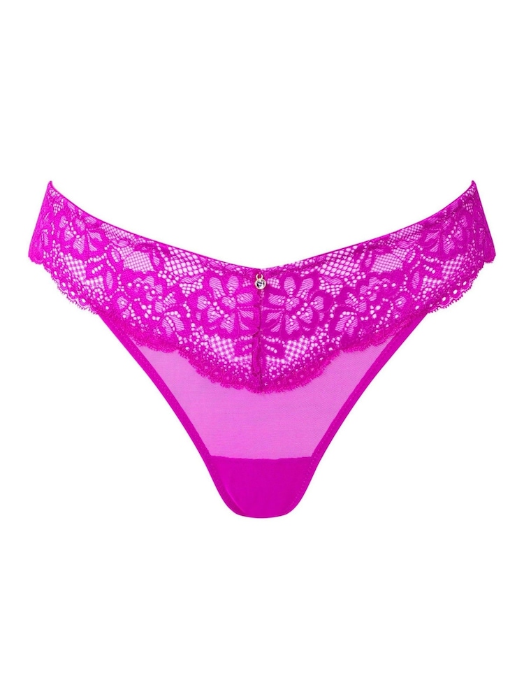 Ann Summers Purple Sexy Lace Planet Thong - Image 4 of 4