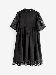 Black Star Jacquard Party Dress (3-16yrs) - Image 5 of 6
