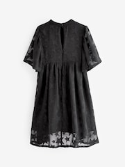 Black Star Jacquard Party Dress (3-16yrs) - Image 6 of 6