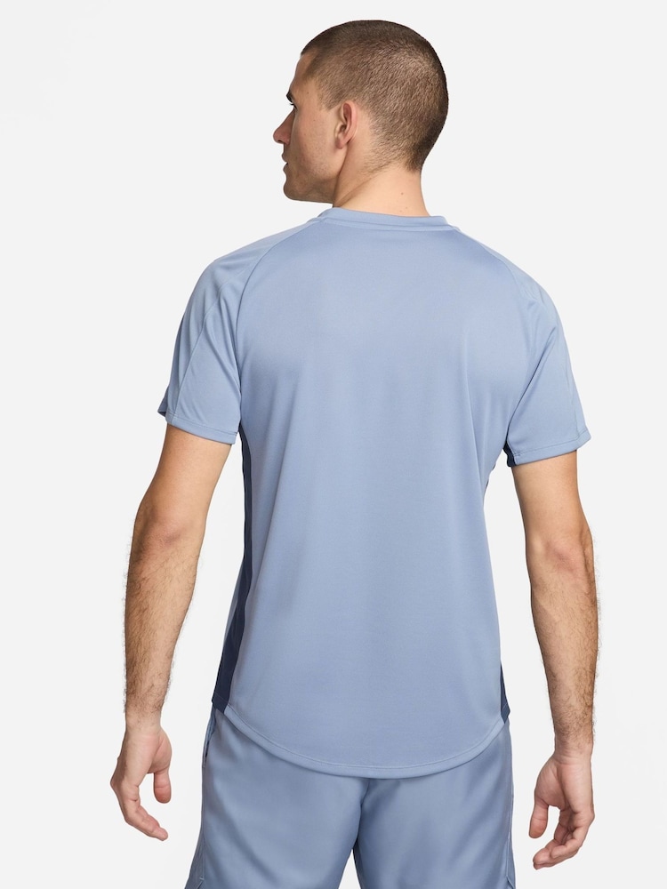 Nike Navy/ Blue Dri-FIT Court Victory Tennis T-Shirt - Image 2 of 5