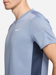 Nike Navy/ Blue Dri-FIT Court Victory Tennis T-Shirt - Image 4 of 5