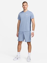 Nike Navy/ Blue Dri-FIT Court Victory Tennis T-Shirt - Image 5 of 5