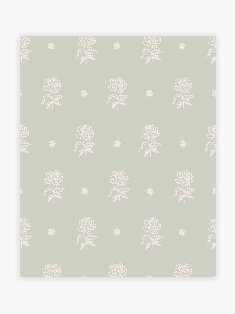Cath Kidston Sage Spitalfield Bunches 10M Wallpaper - Image 2 of 5 Cath Kidston Sage Spitalfield Bunches 10M Wallpaper - Image 2 of 5