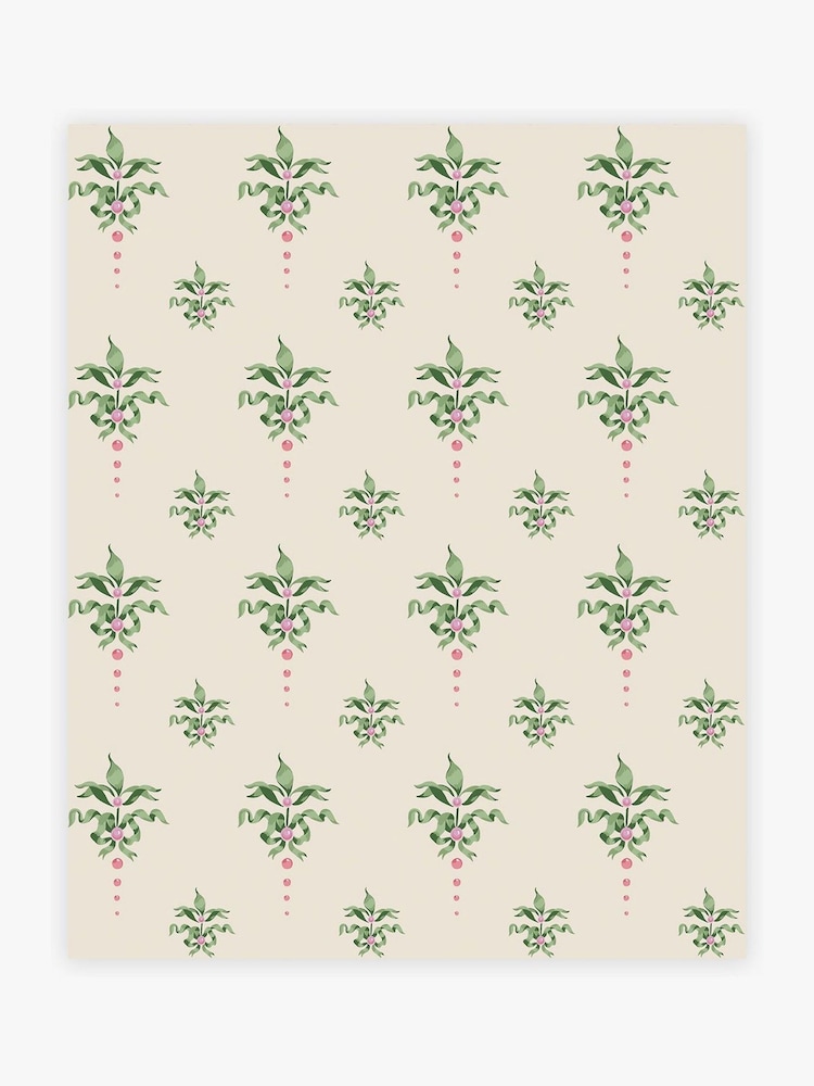 Cath Kidston Cream Cath Crest 10M Wallpaper - Image 2 of 5 Cath Kidston Cream Cath Crest 10M Wallpaper - Image 2 of 5