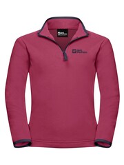 Jack Wolfskin Purple Taunus Half Zip Fleece - Image 1 of 2