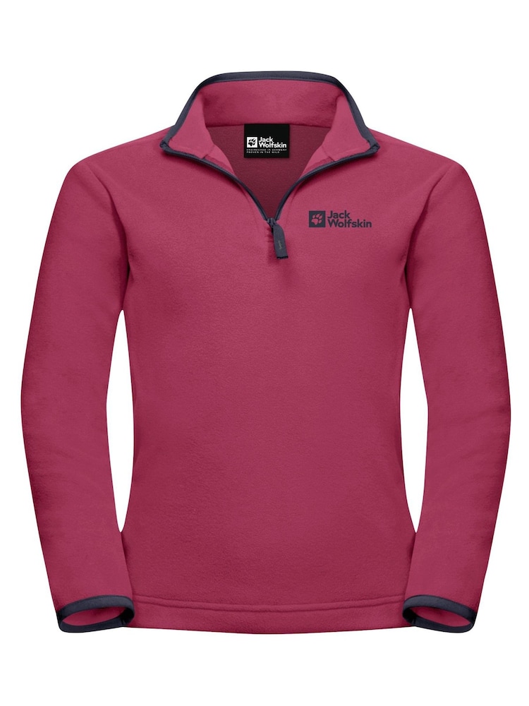 Jack Wolfskin Purple Taunus Half Zip Fleece - Image 1 of 2