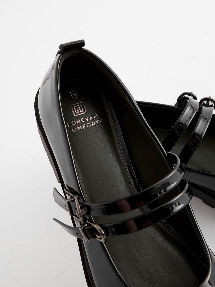 Noir - Chaussures Forever Comfort® épaisses Mary Jane - Image 6 of 8