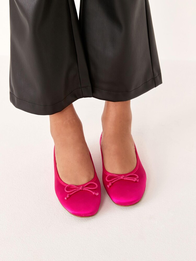 Bright Pink Regular/Wide Fit Forever Comfort® Ballerina Shoes - Image 3 of 8