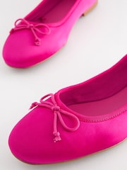 Bright Pink Regular/Wide Fit Forever Comfort® Ballerina Shoes - Image 6 of 8
