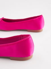 Bright Pink Regular/Wide Fit Forever Comfort® Ballerina Shoes - Image 7 of 8