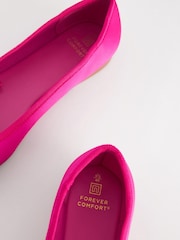 Bright Pink Regular/Wide Fit Forever Comfort® Ballerina Shoes - Image 8 of 8
