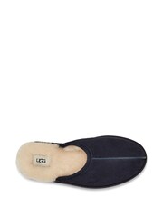 UGG Blue Faux Fur Lined Scuff Slippers - Image 4 of 5
