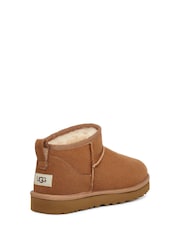 UGG Brown Ultra Mini Classic Boots - Image 3 of 4