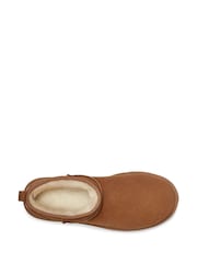 UGG Brown Ultra Mini Classic Boots - Image 4 of 4