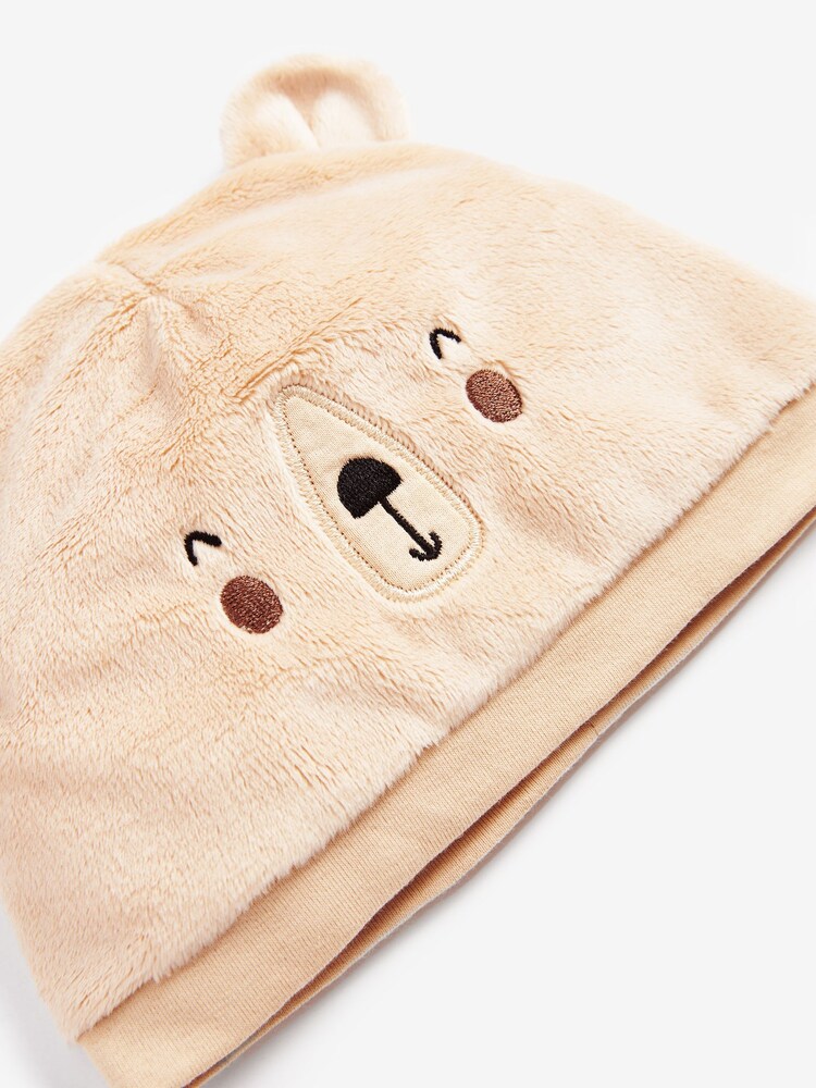 Neutral - Björn fuskpäls Mössa Baby Hattar (0månader-2år) - Bild 2 av 2 Neutral - Björn fuskpäls Mössa Baby Hattar (0månader-2år) - Bild 2 av 2
