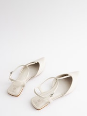 Bone White Forever Comfort® T-Bar Point Toe Shoes - Image 7 of 9