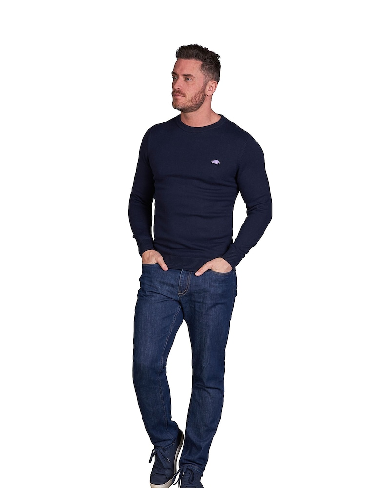 Raging Bull Blue Classic Crew Neck Knit - Image 2 of 6