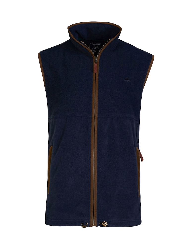 Raging Bull Blue Fleece Gilet - Image 10 of 10
