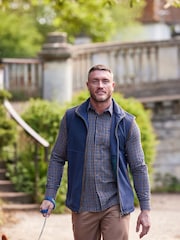 Raging Bull Blue Fleece Gilet - Image 3 of 10