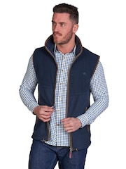 Raging Bull Blue Fleece Gilet - Image 4 of 10