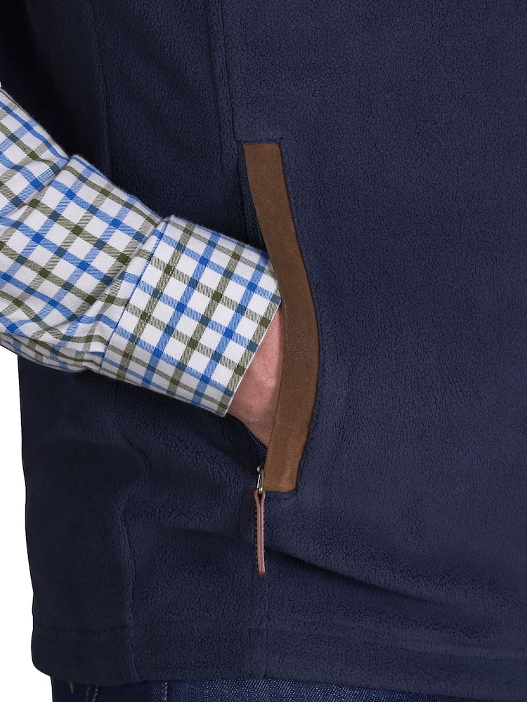 Raging Bull Blue Fleece Gilet - Image 6 of 10