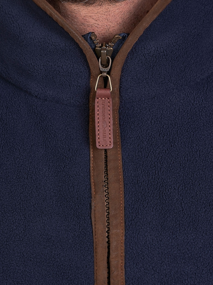 Raging Bull Blue Fleece Gilet - Image 7 of 10
