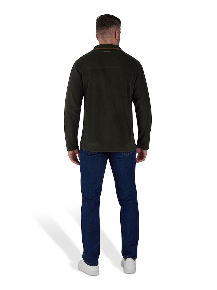 Raging Bull Green Fleece Zip Through Jacket - Image 2 of 6 Raging Bull Green Fleece Zip Through Jacket - Image 2 of 6