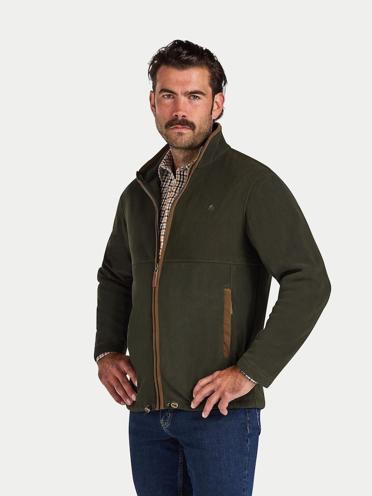 Raging Bull Green Fleece Zip Through Jacket - Image 4 of 4 Raging Bull Green Fleece Zip Through Jacket - Image 4 of 4