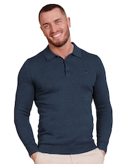 Raging Bull Long Sleeve Knitted Polo - Image 1 of 5