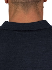 Raging Bull Long Sleeve Knitted Polo - Image 3 of 5